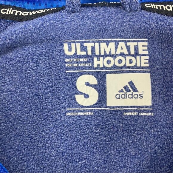 Adidas Women’s Blue Ultimate Hoodie Size Small - Picture 5 of 6